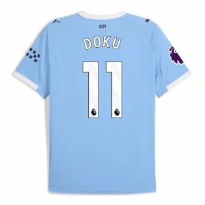 Manchester City Jérémy Doku #11 Fußballtrikot 2025-26 Heimtrikot Herren