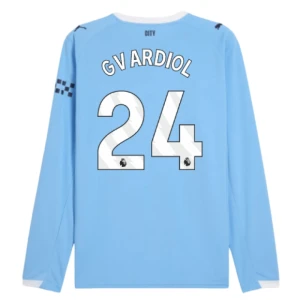 Manchester City Josko Gvardiol #24 Fußballtrikot 2025-26 Heimtrikot Herren Langarm