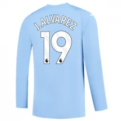 Manchester City Julián Álvarez #19 Fußballtrikots 2023-24 Heimtrikot Herren Langarm