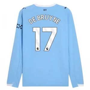 Manchester City Kevin De Bruyne #17 Fußballtrikot 2025-26 Heimtrikot Herren Langarm