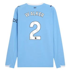 Manchester City Kyle Walker #2 Fußballtrikot 2025-26 Heimtrikot Herren Langarm