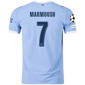 Manchester City Marmoush #7 Fußballtrikot 2025-26 Champions League Heimtrikot Herren