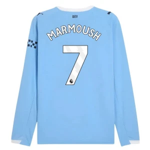 Manchester City Marmoush #7 Fußballtrikot 2025-26 Heimtrikot Herren Langarm