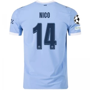 Manchester City Nico #14 Fußballtrikot 2025-26 Champions League Heimtrikot Herren
