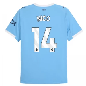 Manchester City Nico #14 Fußballtrikot 2025-26 Heimtrikot Herren
