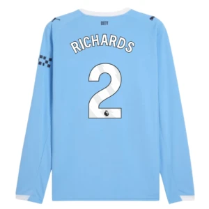 Manchester City Richards #2 Fußballtrikot 2025-26 Heimtrikot Herren Langarm