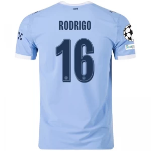 Manchester City Rodrigo #16 Fußballtrikot 2025-26 Champions League Heimtrikot Herren