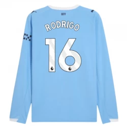 Manchester City Rodrigo #16 Fußballtrikot 2025-26 Heimtrikot Herren Langarm