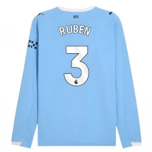 Manchester City Ruben #3 Fußballtrikot 2025-26 Heimtrikot Herren Langarm