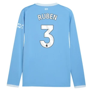 Manchester City Ruben #3 Fußballtrikot 2026-27 Heimtrikot Herren Langarm