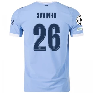 Manchester City Savinho #26 Fußballtrikot 2025-26 Champions League Heimtrikot Herren