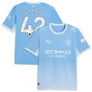 Manchester City Semenyo #42 Fußballtrikot 2026-27 Heimtrikot Herren