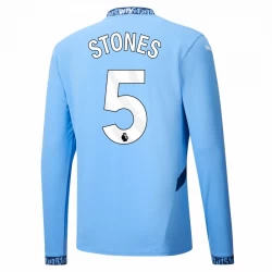 Manchester City Stones #5 Fußballtrikot 2024-25 Heimtrikot Herren Langarm