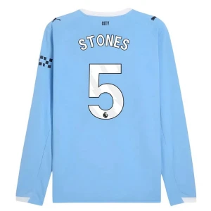 Manchester City Stones #5 Fußballtrikot 2025-26 Heimtrikot Herren Langarm