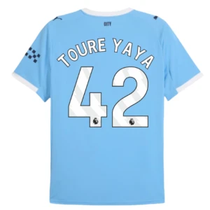 Manchester City Toure Yaya #42 Fußballtrikot 2025-26 Heimtrikot Herren