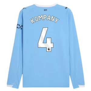 Manchester City Vincent Kompany #4 Fußballtrikot 2025-26 Heimtrikot Herren Langarm