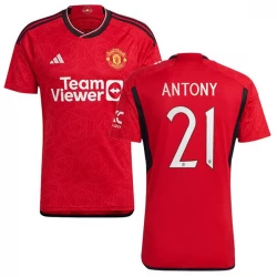 Manchester United Antony #21 Fußballtrikots 2023-24 UCL Heimtrikot Herren