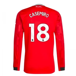 Manchester United Casemiro #18 Fußballtrikot 2025-26 Heimtrikot Herren Langarm