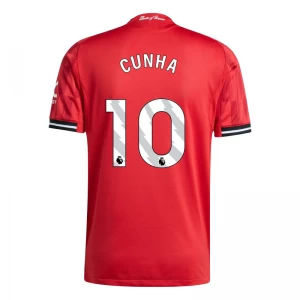 Manchester United Cunha #10 Fußballtrikot 2025-26 Heimtrikot Herren