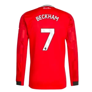 Manchester United David Beckham #7 Fußballtrikot 2025-26 Heimtrikot Herren Langarm