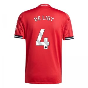 Manchester United De Ligt #4 Fußballtrikot 2025-26 Heimtrikot Herren