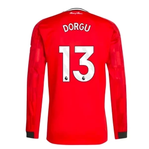 Manchester United Dorgu #13 Fußballtrikot 2025-26 Heimtrikot Herren Langarm