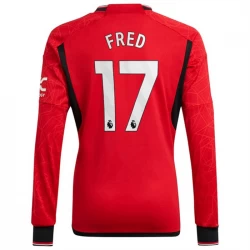 Manchester United Fred #17 Fußballtrikots 2023-24 Heimtrikot Herren Langarm