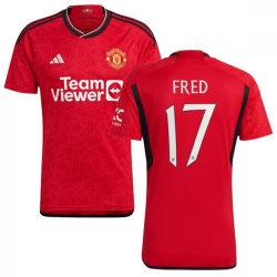 Manchester United Fred #17 Fußballtrikots 2023-24 UCL Heimtrikot Herren