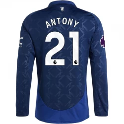 Manchester United Fußballtrikot 2024-25 Antony #21 Auswärtstrikot Herren Langarm