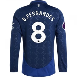 Manchester United Fußballtrikot 2024-25 Bruno Fernandes #8 Auswärtstrikot Herren Langarm