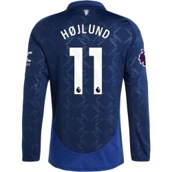 Manchester United Fußballtrikot 2024-25 Hojlund #11 Auswärtstrikot Herren Langarm
