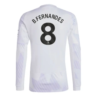 Manchester United Fußballtrikot 2025-26 Bruno Fernandes #8 Auswärtstrikot Herren Langarm