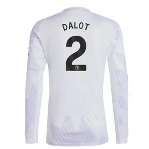 Manchester United Fußballtrikot 2025-26 Dalot #2 Auswärtstrikot Herren Langarm