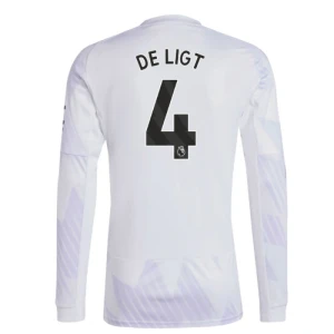 Manchester United Fußballtrikot 2025-26 De Ligt #4 Auswärtstrikot Herren Langarm