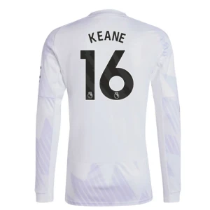 Manchester United Fußballtrikot 2025-26 Keane #16 Auswärtstrikot Herren Langarm