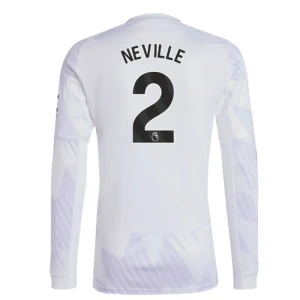 Manchester United Fußballtrikot 2025-26 Neville #2 Auswärtstrikot Herren Langarm