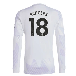 Manchester United Fußballtrikot 2025-26 Scholes #18 Auswärtstrikot Herren Langarm
