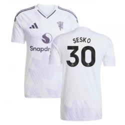 Manchester United Fußballtrikot 2025-26 Sesko #30 Auswärtstrikot Herren