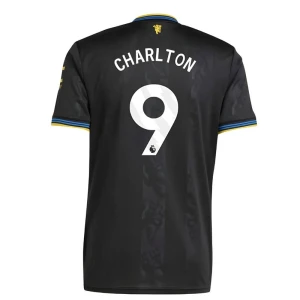 Manchester United Fußballtrikot Charlton #9 2025-26 Ausweichtrikot Herren