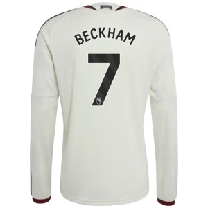 Manchester United Fußballtrikot David Beckham #7 2026-27 Ausweichtrikot Herren Langarm
