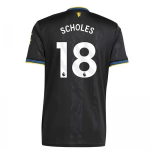 Manchester United Fußballtrikot Scholes #18 2025-26 Ausweichtrikot Herren