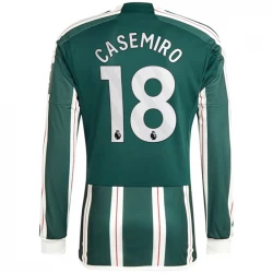 Manchester United Fußballtrikots 2023-24 Casemiro #18 Auswärtstrikot Herren Langarm