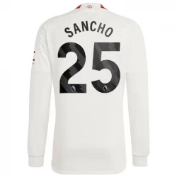 Manchester United Fußballtrikots Jadon Sancho #25 2023-24 Ausweichtrikot Herren Langarm