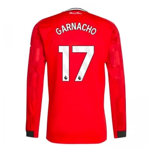 Manchester United Garnacho #17 Fußballtrikot 2025-26 Heimtrikot Herren Langarm