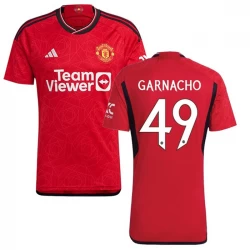 Manchester United Garnacho #49 Fußballtrikots 2023-24 UCL Heimtrikot Herren