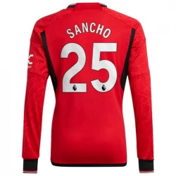 Manchester United Jadon Sancho #25 Fußballtrikots 2023-24 Heimtrikot Herren Langarm