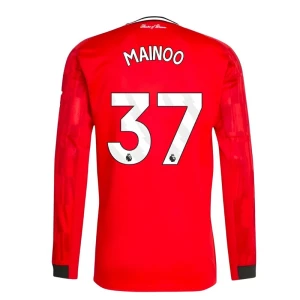 Manchester United Kobbie Mainoo #37 Fußballtrikot 2025-26 Heimtrikot Herren Langarm