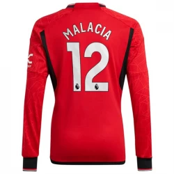 Manchester United Malacia #12 Fußballtrikots 2023-24 Heimtrikot Herren Langarm