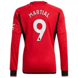 Manchester United Martial #9 Fußballtrikots 2023-24 Heimtrikot Herren Langarm