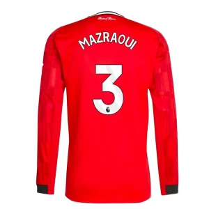 Manchester United Mazraoui #3 Fußballtrikot 2025-26 Heimtrikot Herren Langarm